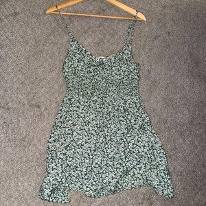 LA Hearts floral green sun dress